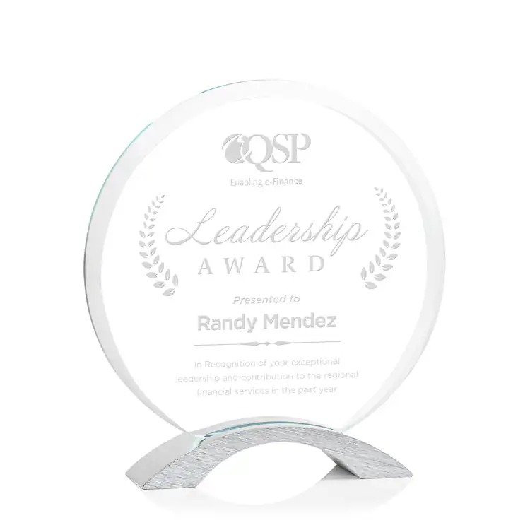 Dunlap Crystal and Aluminium Award - Deep Etch #3