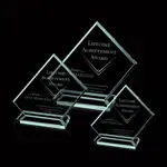 Trophée Dunlop en verre jade