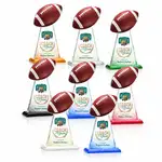 Trophée Edenwood football en cristal Starfire - Multicolore