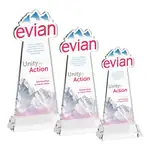 Trophée EdgeCraft effilé sur socle Hartford en cristal Starfire - Multicolore