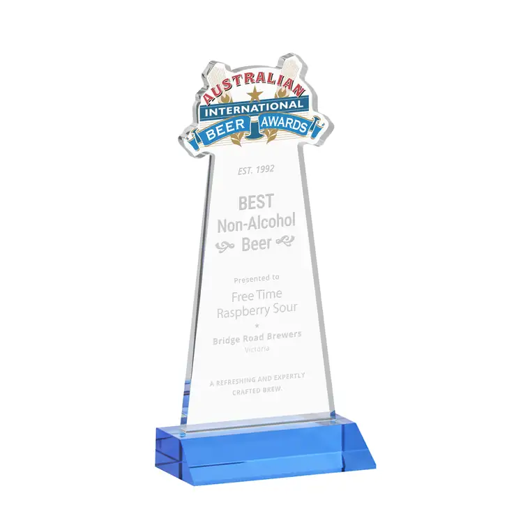 EdgeCraft Tapered Award on Mitered Base - Deep Etch #23