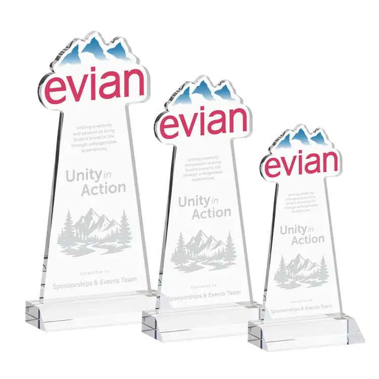 EdgeCraft Tapered Award on Mitered Base - Deep Etch
