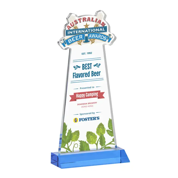 EdgeCraft Tapered Award on Mitered Base - Multicolor #25