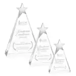 Trophée Eglinton en cristal optique avec étoile argentée - Gravure