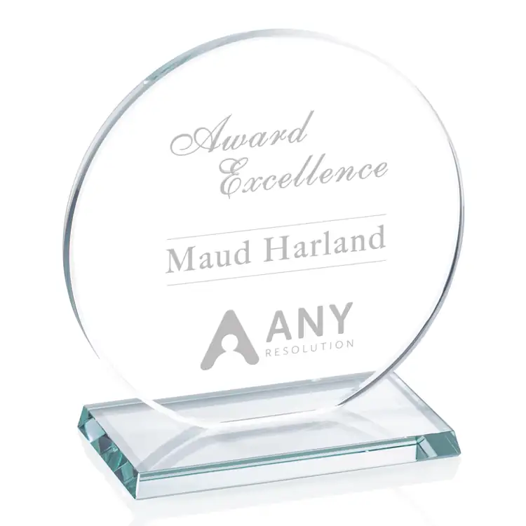 Elgin Starfire Crystal Award - Deep Etch #2