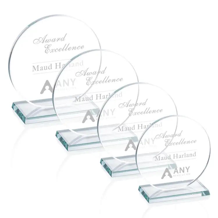 Elgin Starfire Crystal Award - Deep Etch
