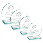Trophée Elgin en verre jade - Gravure