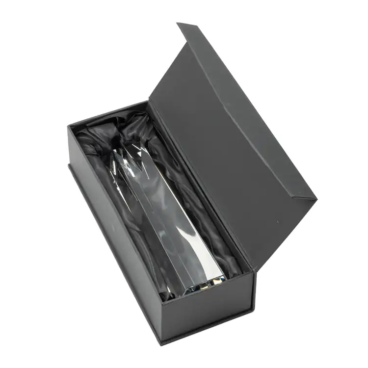 Ellesmere Optical Crystal Star Obelisk Award - Deep Etch #5