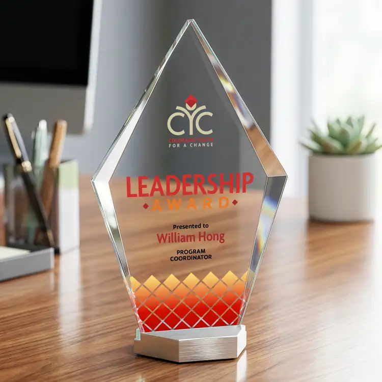 Ellicott Starfire Crystal Award - Multicolor #3