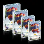 Trophée Emerald Prestige Glass à deux panneaux - Multicolore