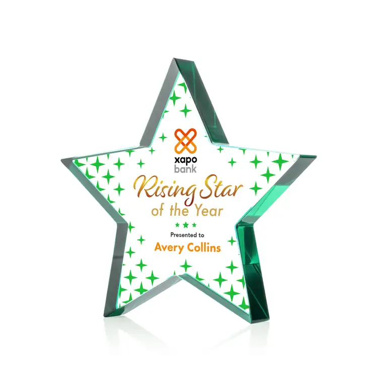 Esna Star Starfire Crystal Award - Multicolor #12