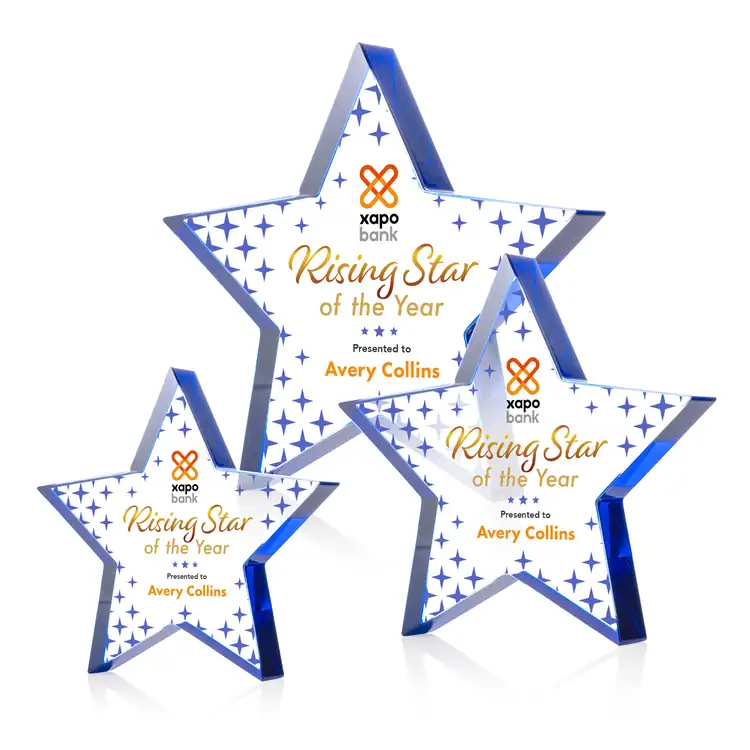 Esna Star Starfire Crystal Award - Multicolor #20