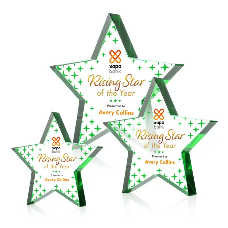 Esna Star Starfire Crystal Award - Multicolor #21