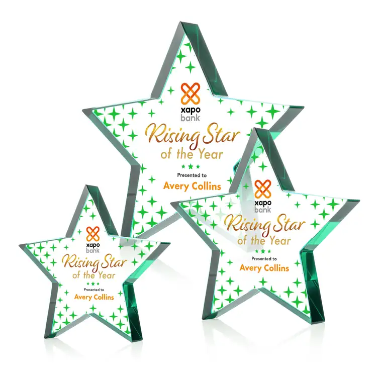 Esna Star Starfire Crystal Award - Multicolor #22
