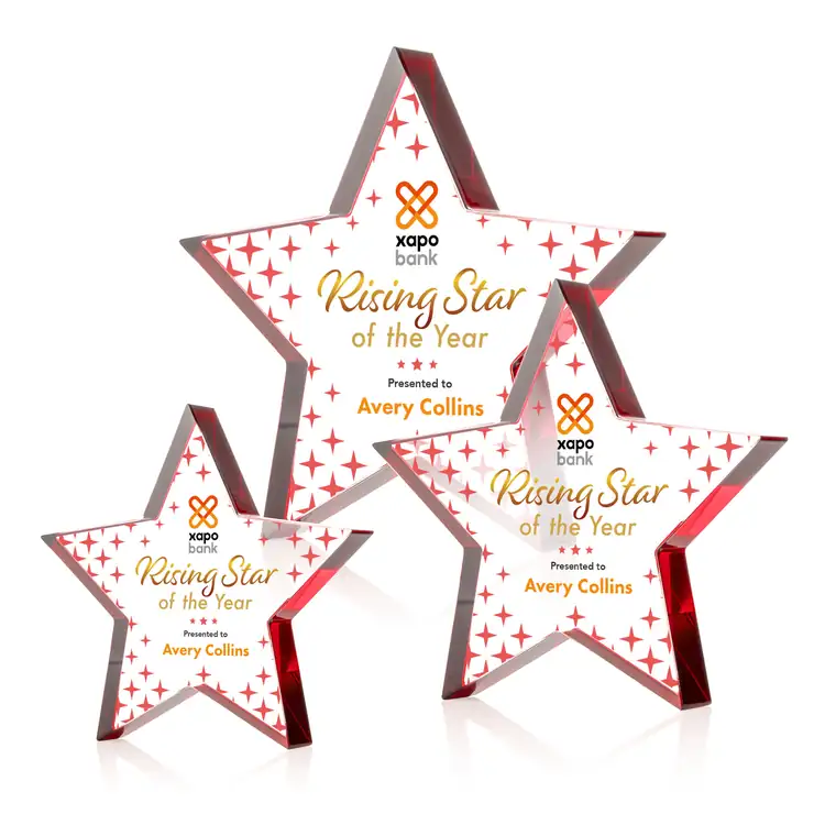 Esna Star Starfire Crystal Award - Multicolor #23