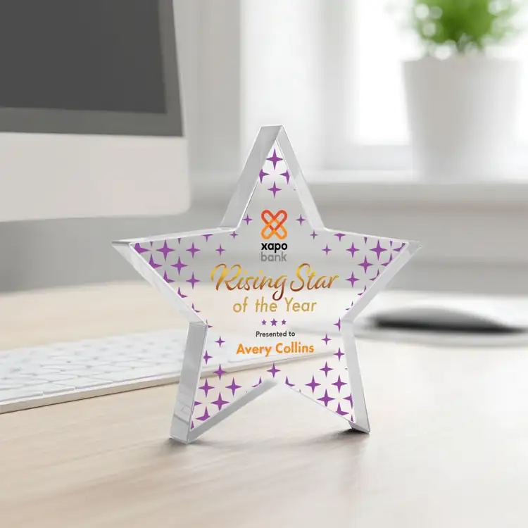 Esna Star Starfire Crystal Award - Multicolor #25