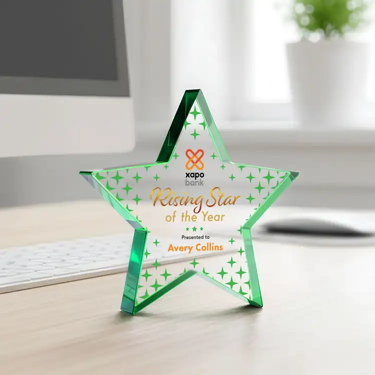 Esna Star Starfire Crystal Award - Multicolor #28