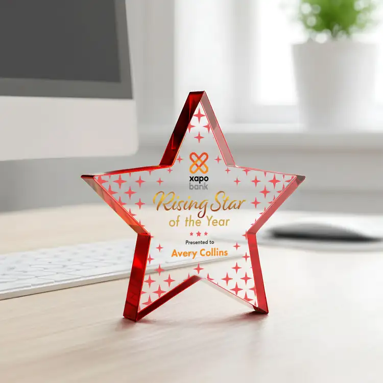 Esna Star Starfire Crystal Award - Multicolor #29