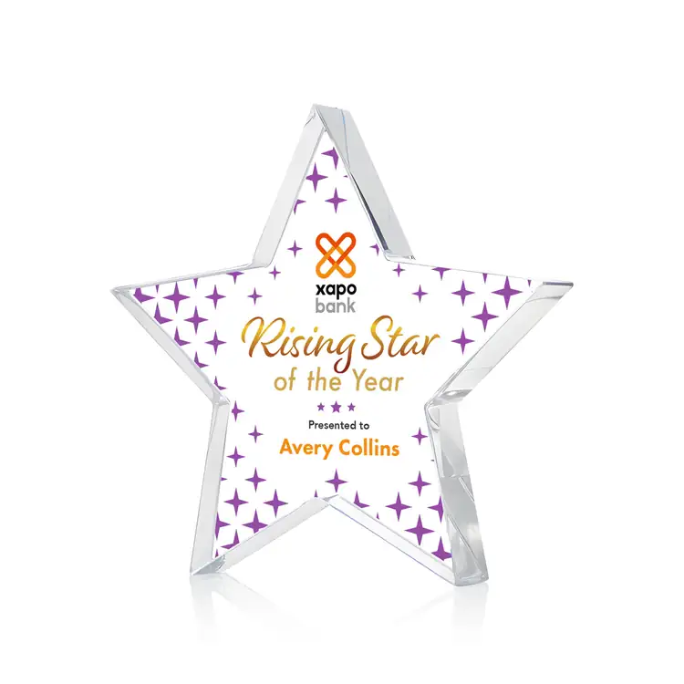 Esna Star Starfire Crystal Award - Multicolor #3