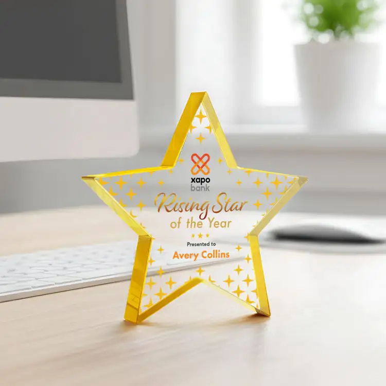 Esna Star Starfire Crystal Award - Multicolor #30