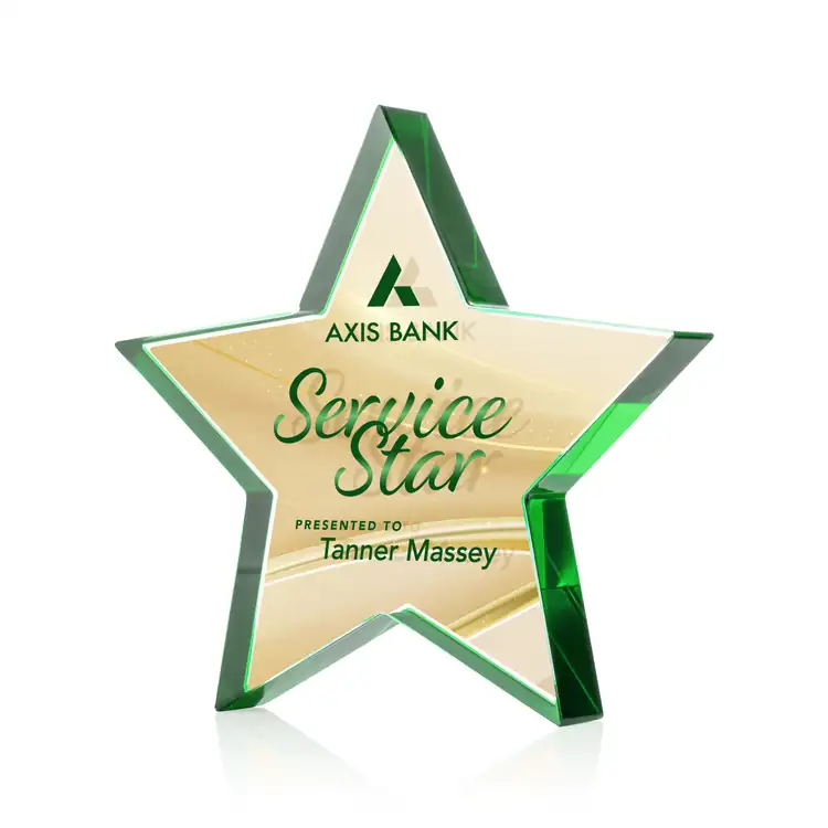 Trophée Esna Star en cristal Starfire recto verso - Multicolore #10