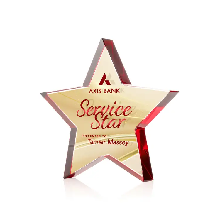 Trophée Esna Star en cristal Starfire recto verso - Multicolore #14