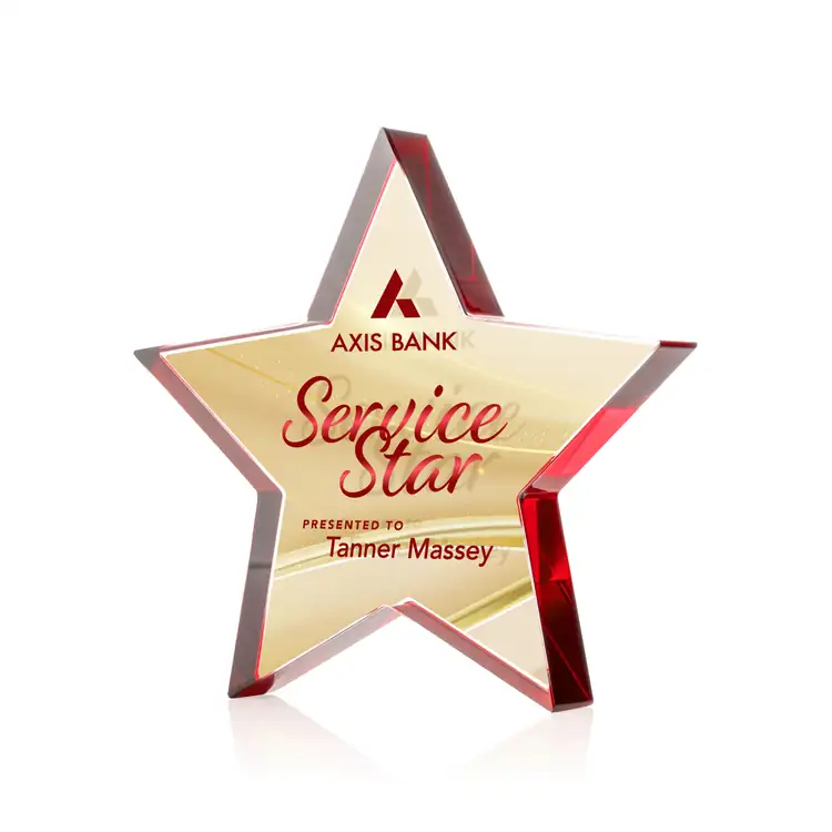Trophée Esna Star en cristal Starfire recto verso - Multicolore #15