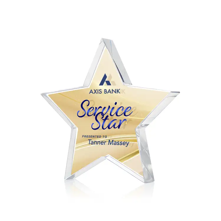 Trophée Esna Star en cristal Starfire recto verso - Multicolore #2