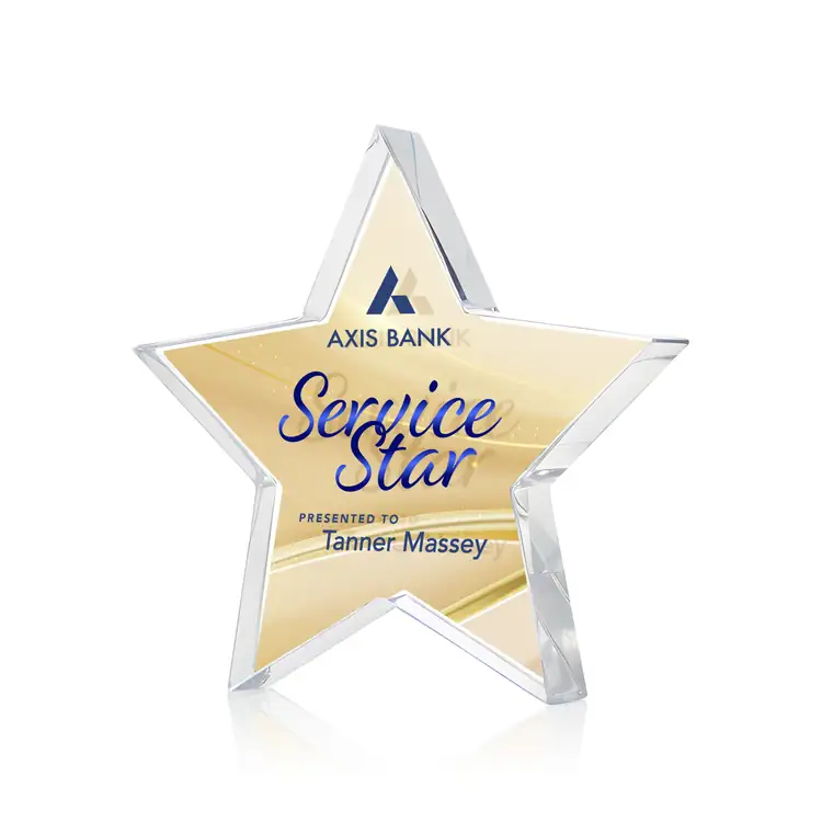 Trophée Esna Star en cristal Starfire recto verso - Multicolore #3