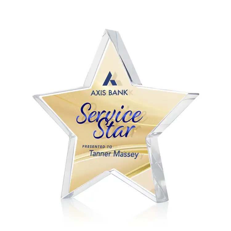 Trophée Esna Star en cristal Starfire recto verso - Multicolore #4