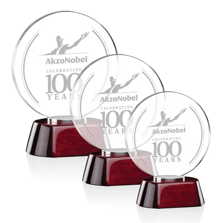 Essington Starfire Crystal Award - Deep Etch