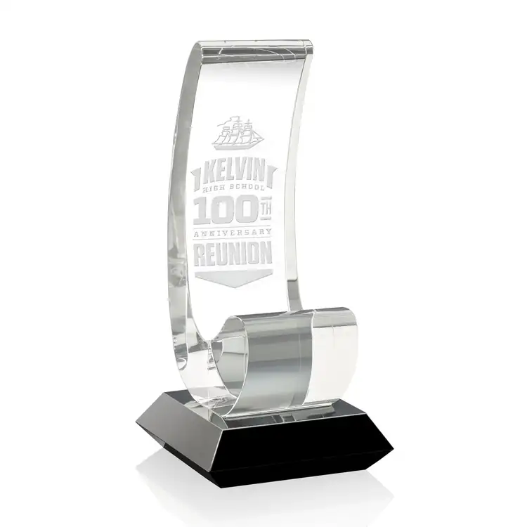 Estridge Optical Crystal Award on Black Base
