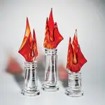 Trophée Eternal Flame - Orange/Cristal optique