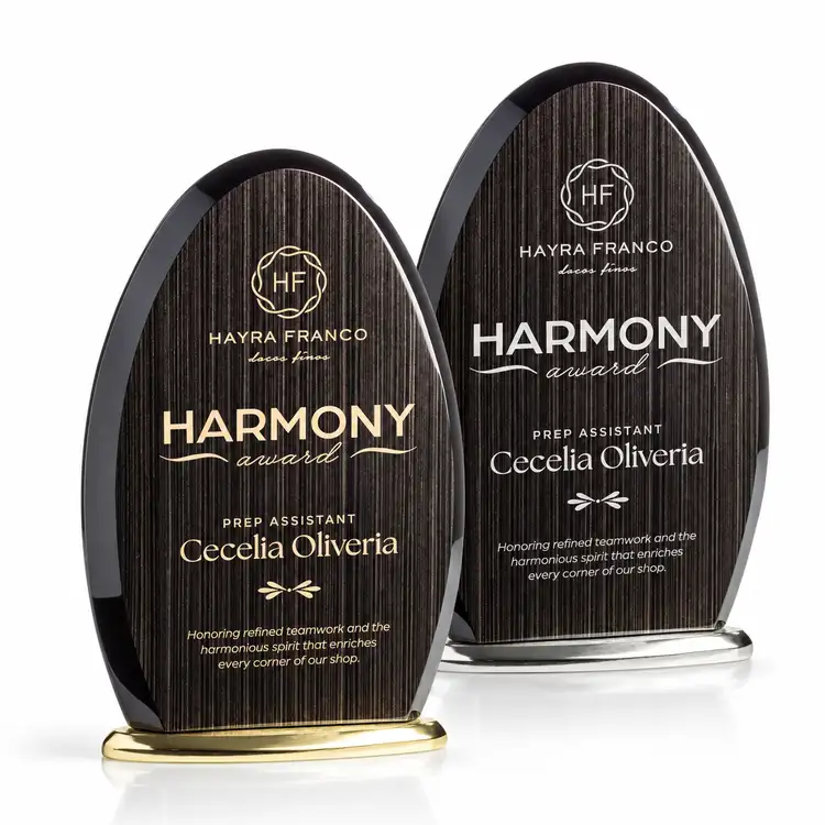 Evington Slatewood Award - Woodgrain Composite - Engraved and Colorfill