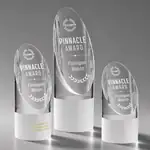 Trophée Faccini en cristal optique - Gravure et impression