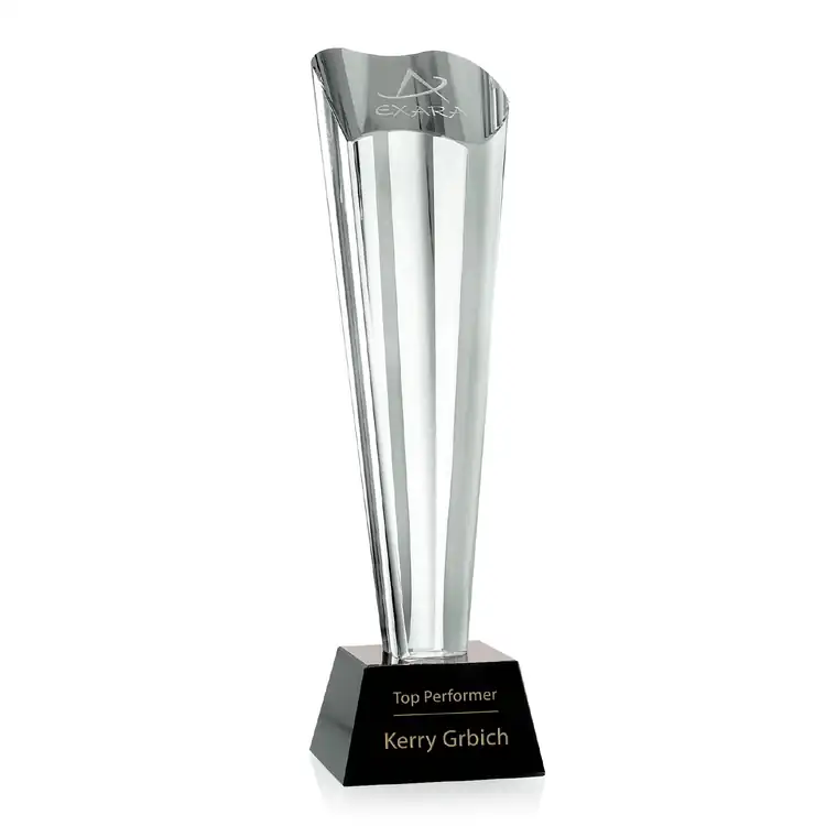 Fairfax Optical Crystal Award on Black Base