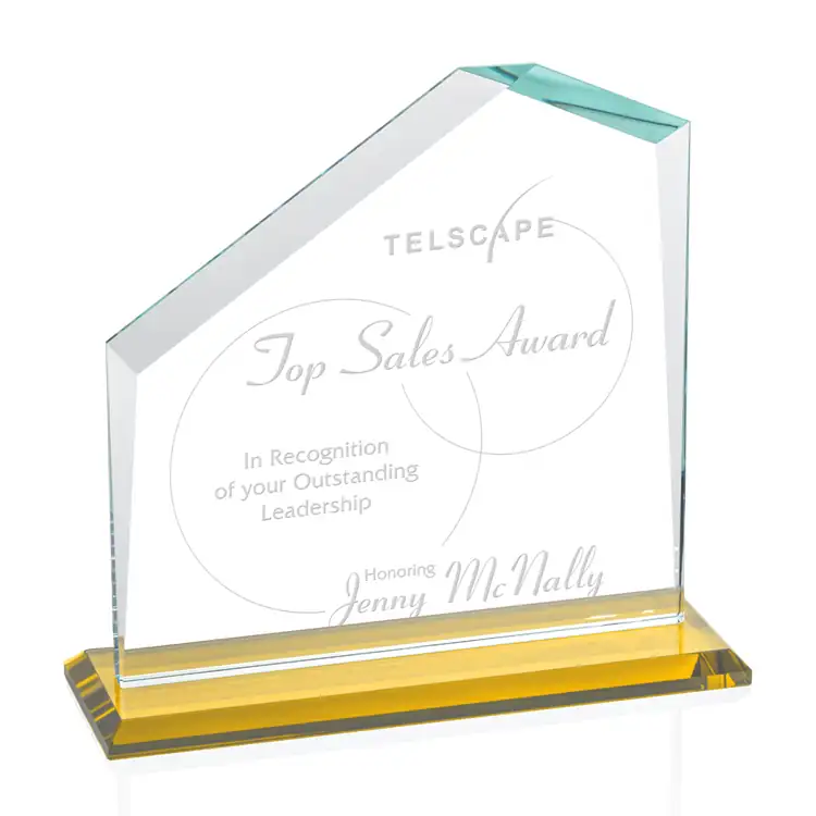 Fairmont Award - Starfire Crystal - Engraved #2