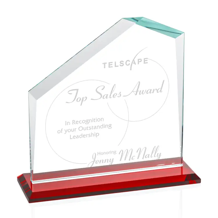 Fairmont Award - Starfire Crystal - Engraved #6