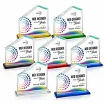 Trophée Fairmont en cristal Starfire - Multicolore