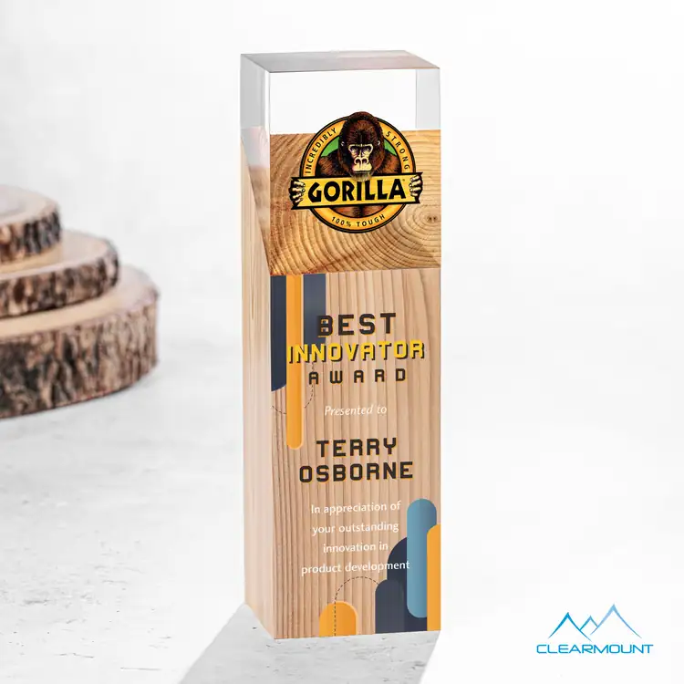 Falaise Wood and Acrylic Award - Multicolor #2