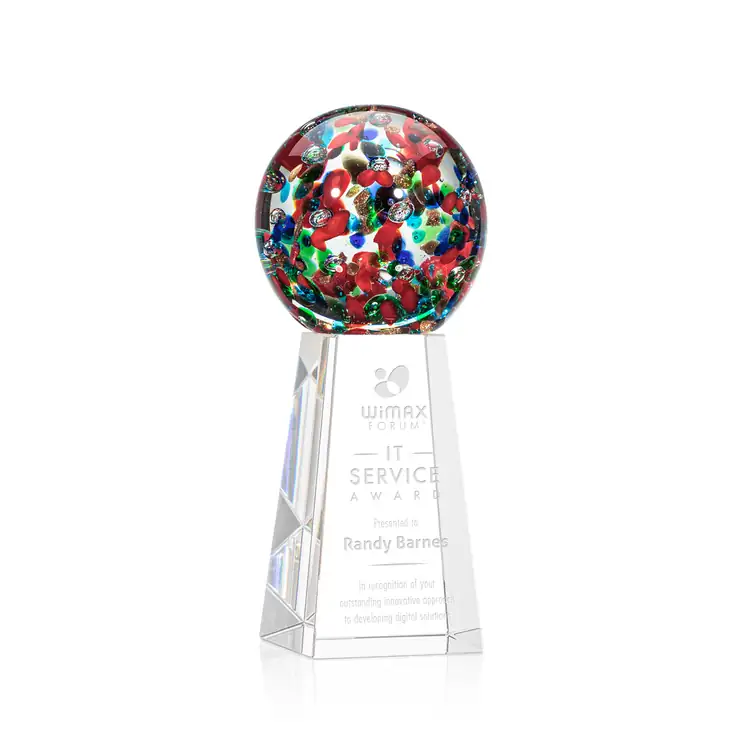Fantasia Art Glass Award on Novita Base - Deep Etch #3