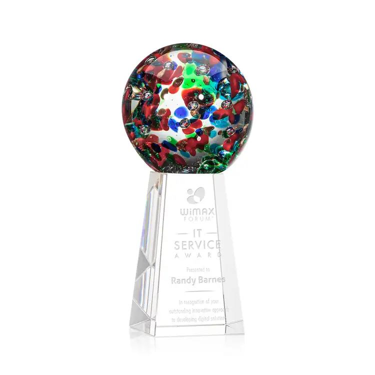 Fantasia Art Glass Award on Novita Base - Deep Etch #4