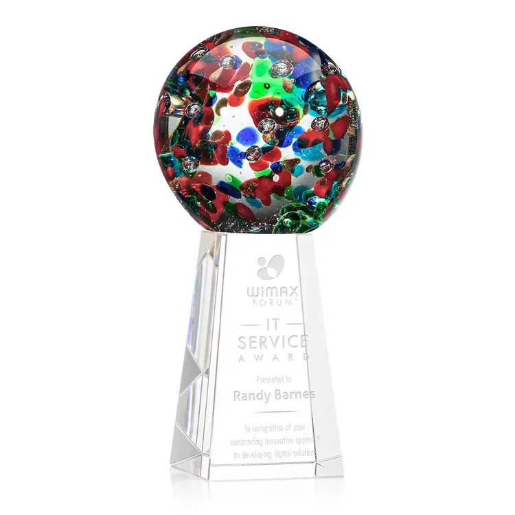Fantasia Art Glass Award on Novita Base - Deep Etch #5