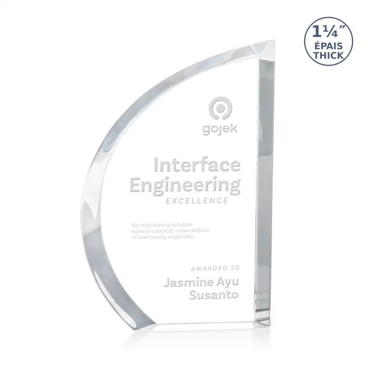 Fenworth Crystal Award - Deep Etch #2