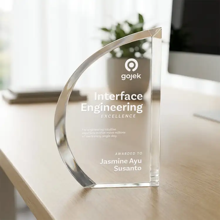 Fenworth Crystal Award - Deep Etch #6