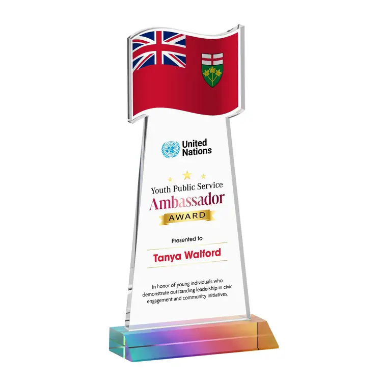 Flag Award - Starfire Crystal - Multicolor #7