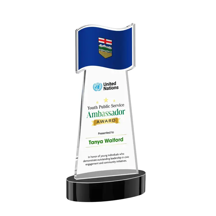 Flag Award on Alberton Base - Multicolor #14