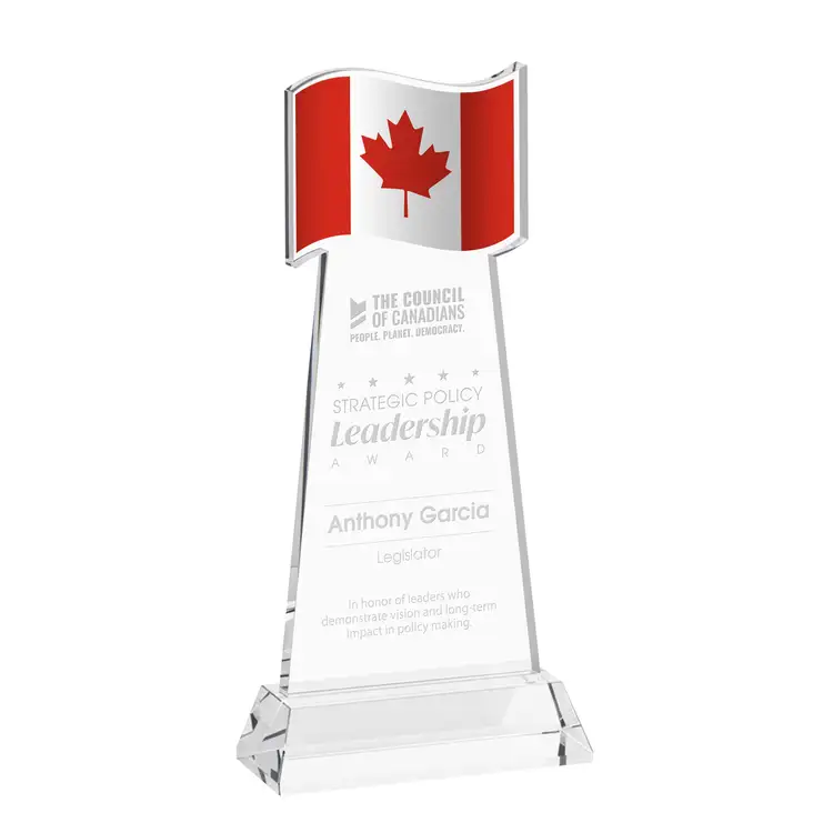 Flag Award on Hartford Base - Deep Etch #13