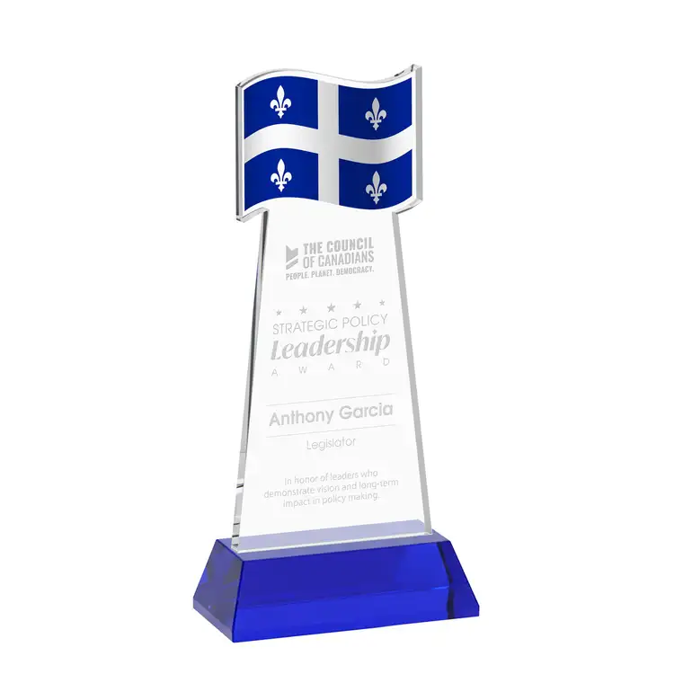 Flag Award on Hartford Base - Deep Etch #18