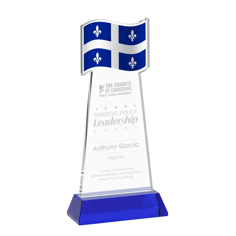 Flag Award on Hartford Base - Deep Etch #19